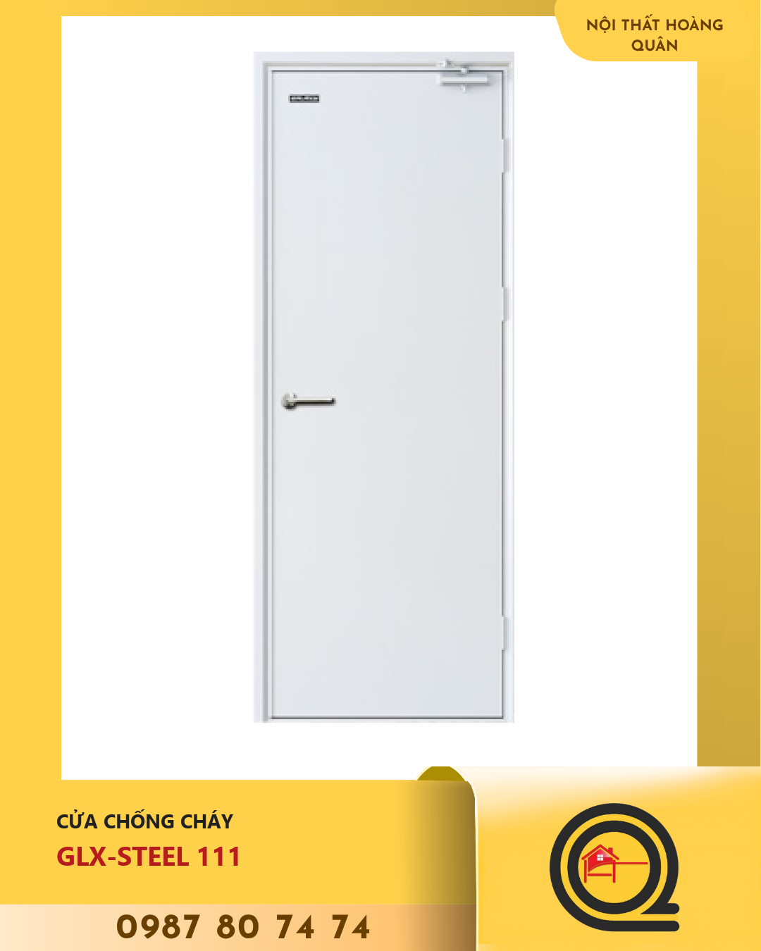 Cửa Thép Vân Gỗ GLX-STEEL 111